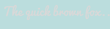 Image with Font Color D8D8D8 and Background Color BBDDDD